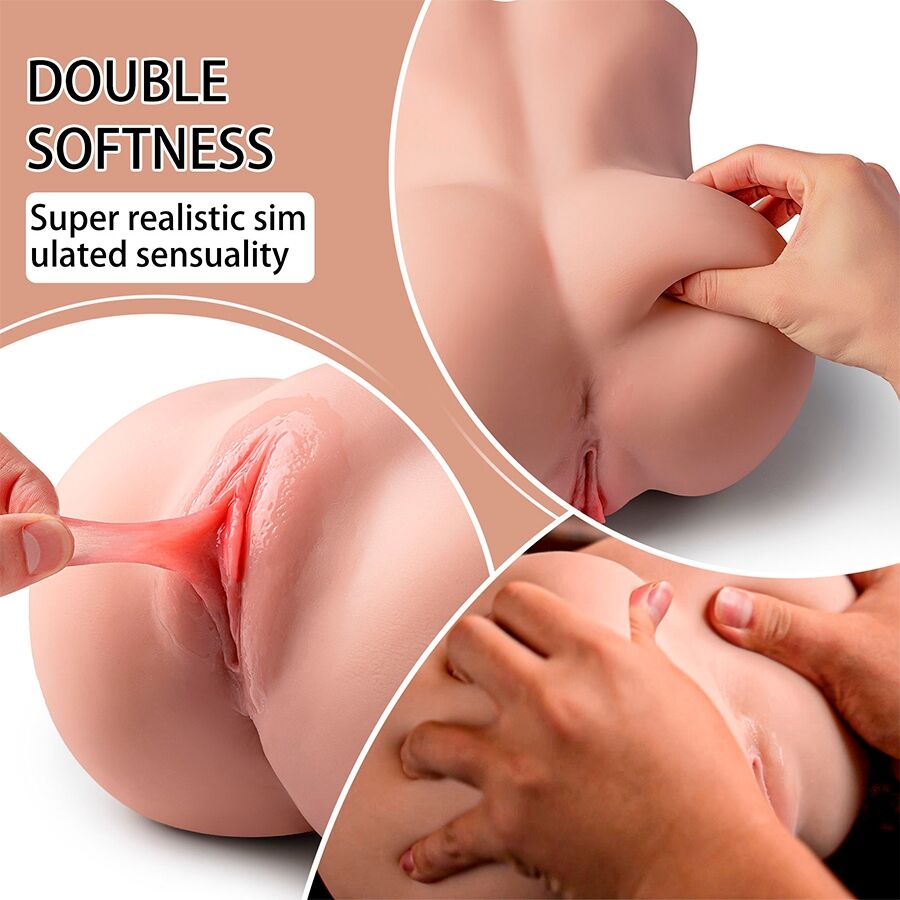 Mascherina vibrante XISE Lydia, masturbatore vaginale femminile con spinta, lunga 25 cm, dettagli realistici e morbidi.