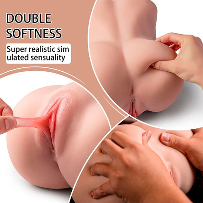 Mascherina vibrante XISE Lydia, masturbatore vaginale femminile con spinta, lunga 25 cm, dettagli realistici e morbidi.