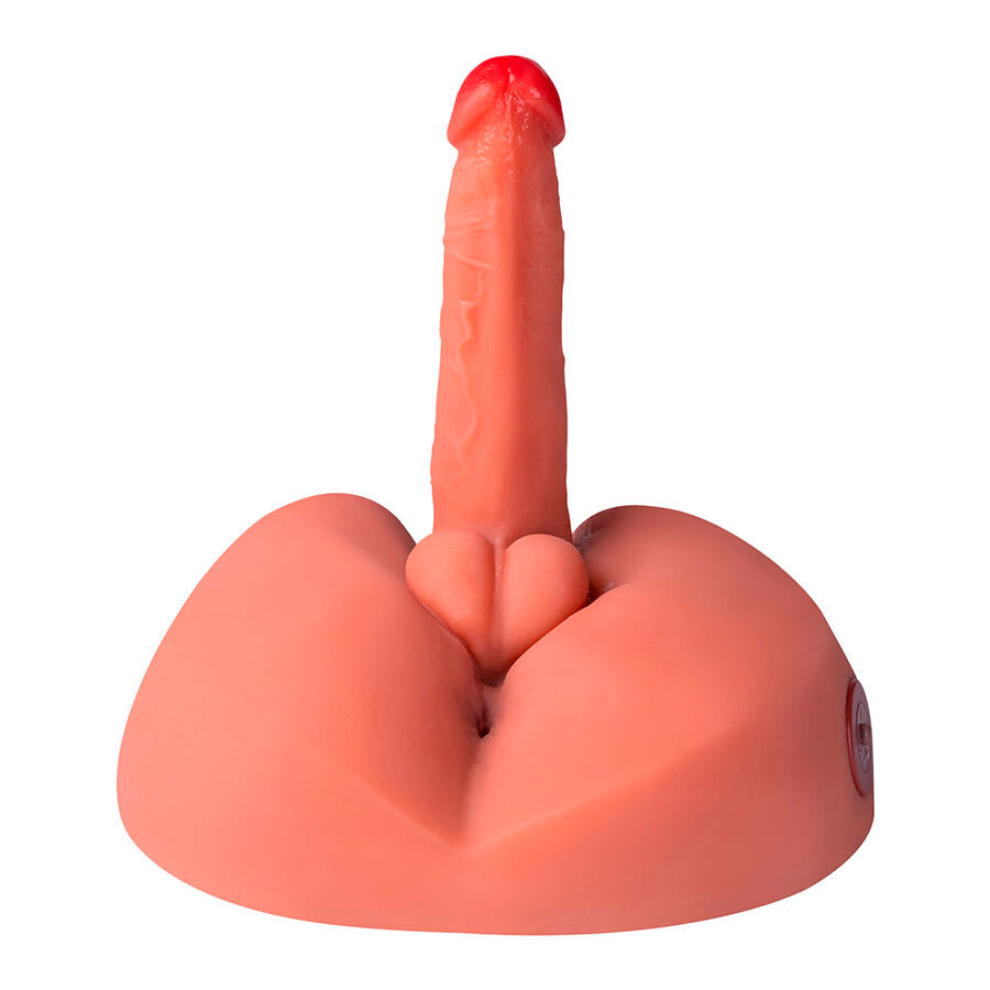 Dildo realistico XISE Miele con vibrazione, 25 cm, dettagli realistici, morbido e vibrante, per piacere e stimolazione.