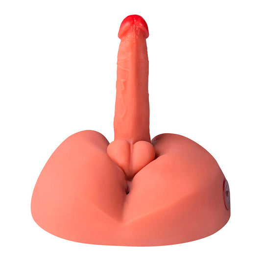 Dildo realistico XISE Miele con vibrazione, 25 cm, dettagli realistici, morbido e vibrante, per piacere e stimolazione.