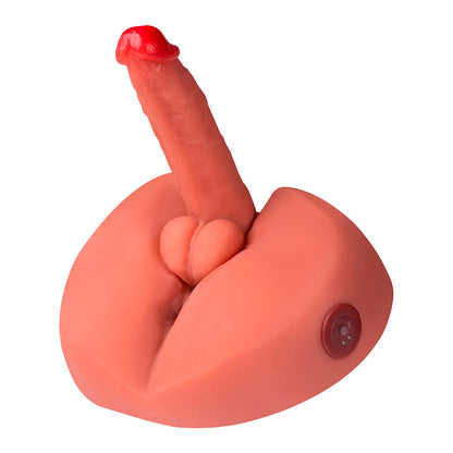 Dildo masturbatore realistico XISE Miele con vibrazione, lunghezza 25 cm, dettagli realistici e superficie morbida.