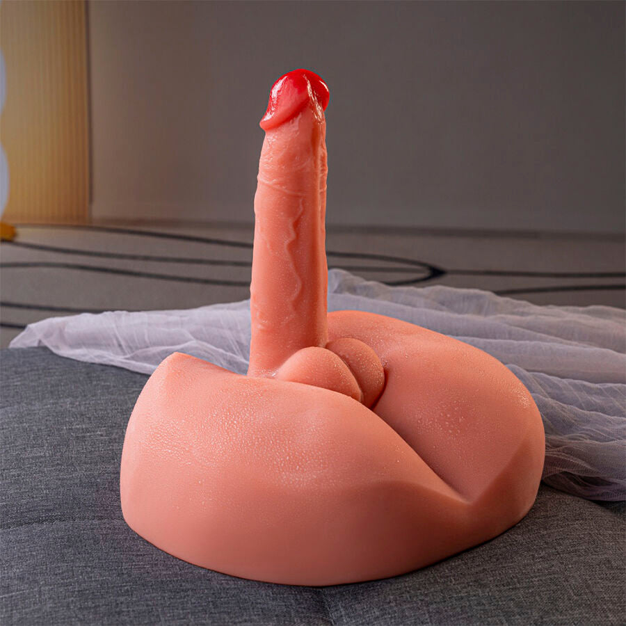 Dildo masturbatore realistico XISE Miele con vibrazione, 25 cm di lunghezza, dettagli realistici e design ergonomico.