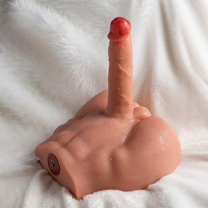 Dildo realistico XISE Peel, masturbatore con spinta, 17,5 cm, design frontale, ideale per uso intimo e stimolante