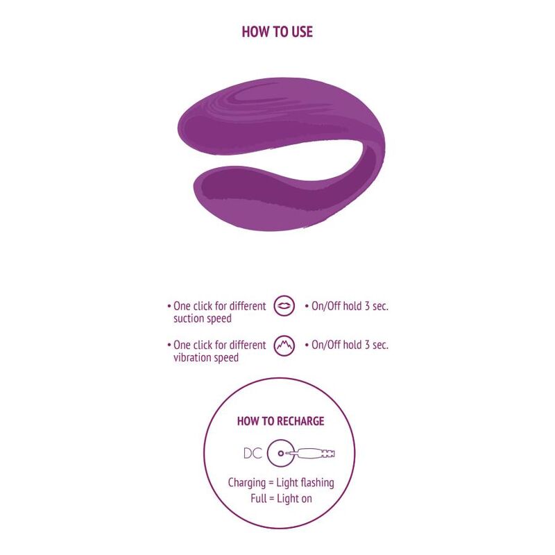 Vibratore di coppia XOCOON Bound Love viola, design ergonomico e stimolante, ideale per coppie, visibile in primo piano.