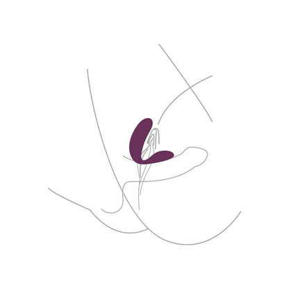 Vibratore di coppia XOCOON Bound Love Viola, design elegante e colorato, ideale per il piacere di coppia.