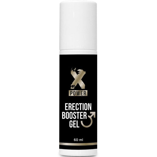 Gel booster per lerezione XPOWER da 60 ml, confezione con tubo di gel trasparente e etichetta blu.